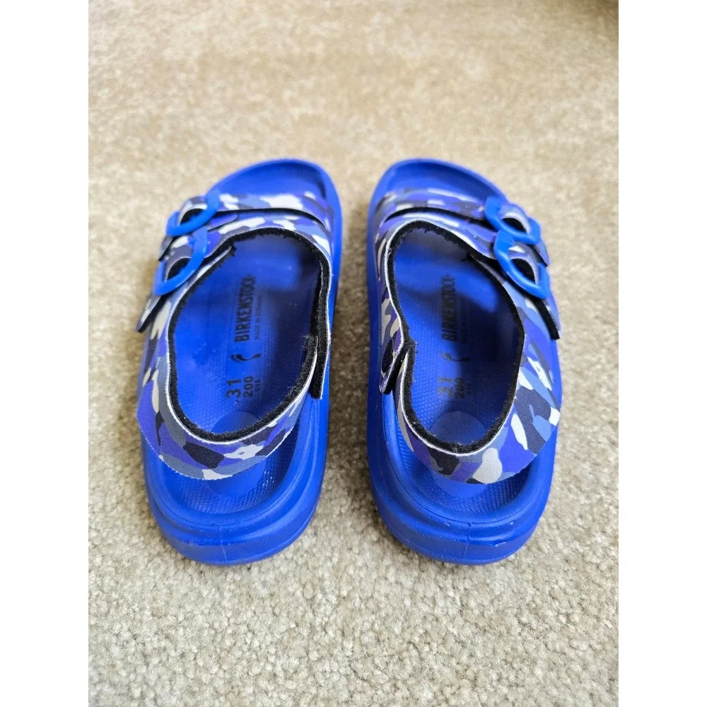 Birkenstock Mogami Sandal Camo Ultra Blue Kids Size 31EU 13US